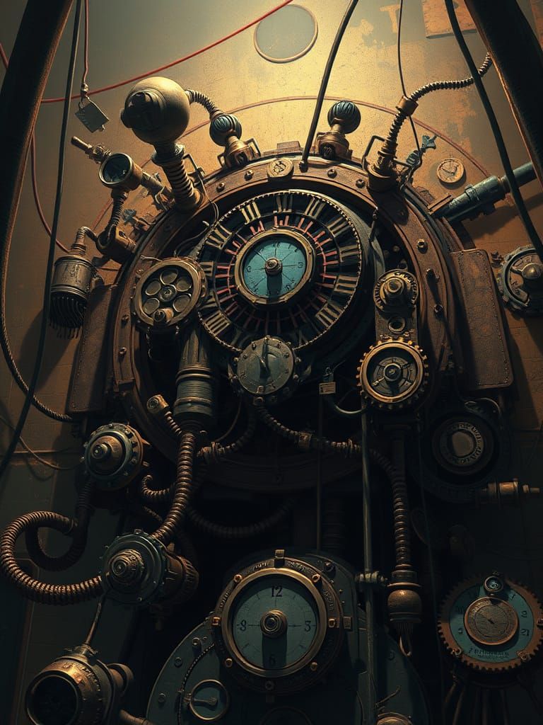 Clockwork Shadows: A Pixar-Style Animated Mechanism