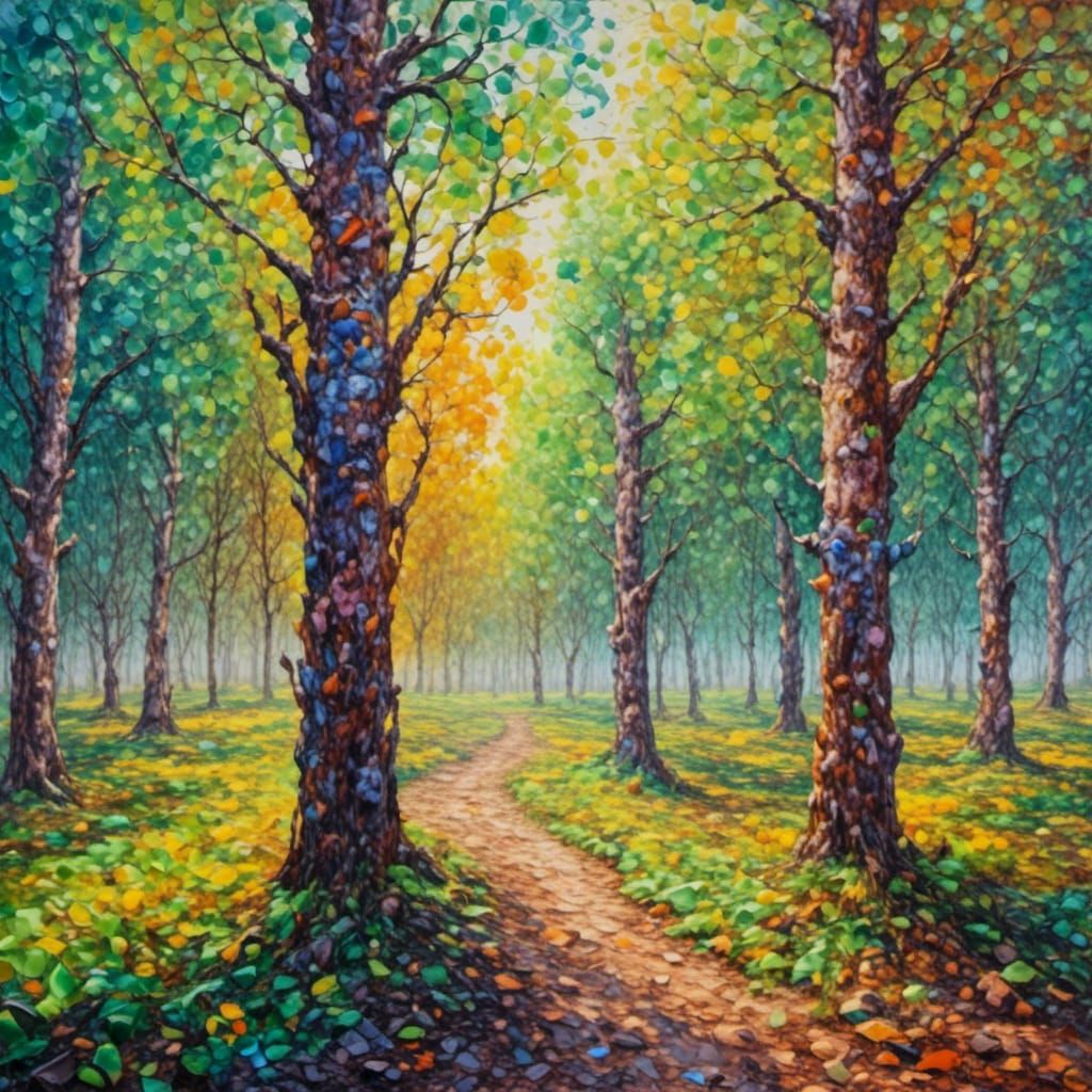 Soil in Neo-Impressionist Expressionist Style