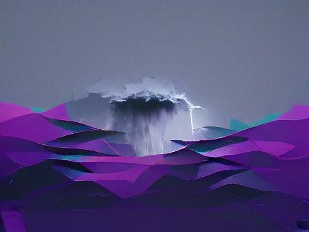 Minimalist Deluge: Abstract Water Representation