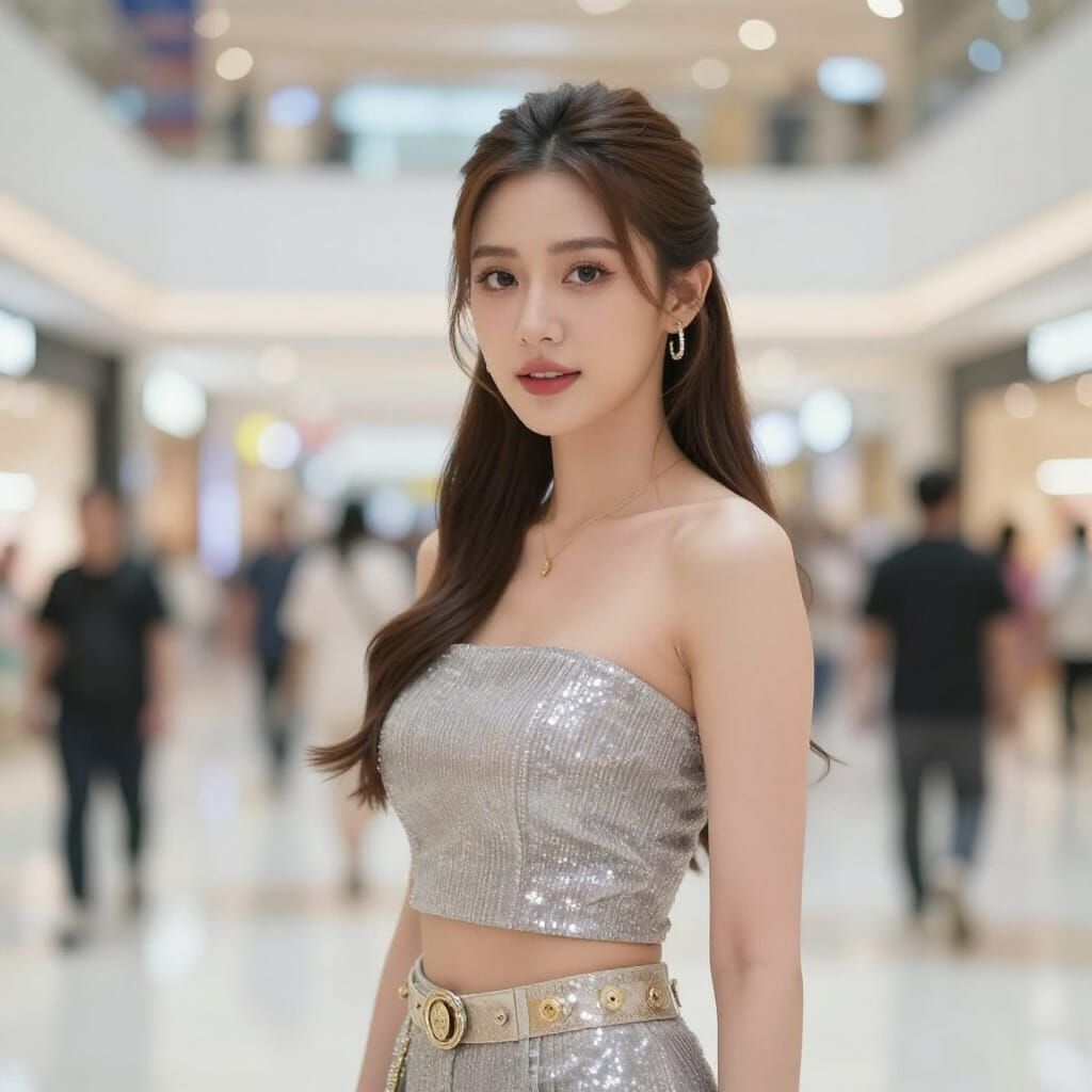 Beautiful Thai Singer at Central Festival Mall