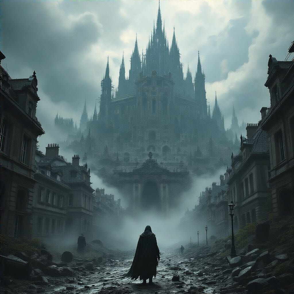 Dramatic Grimdark Digital Matte Painting