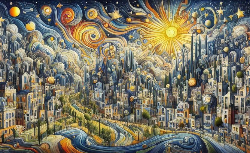 Surreal Dreamscape of Piano and Labyrinth