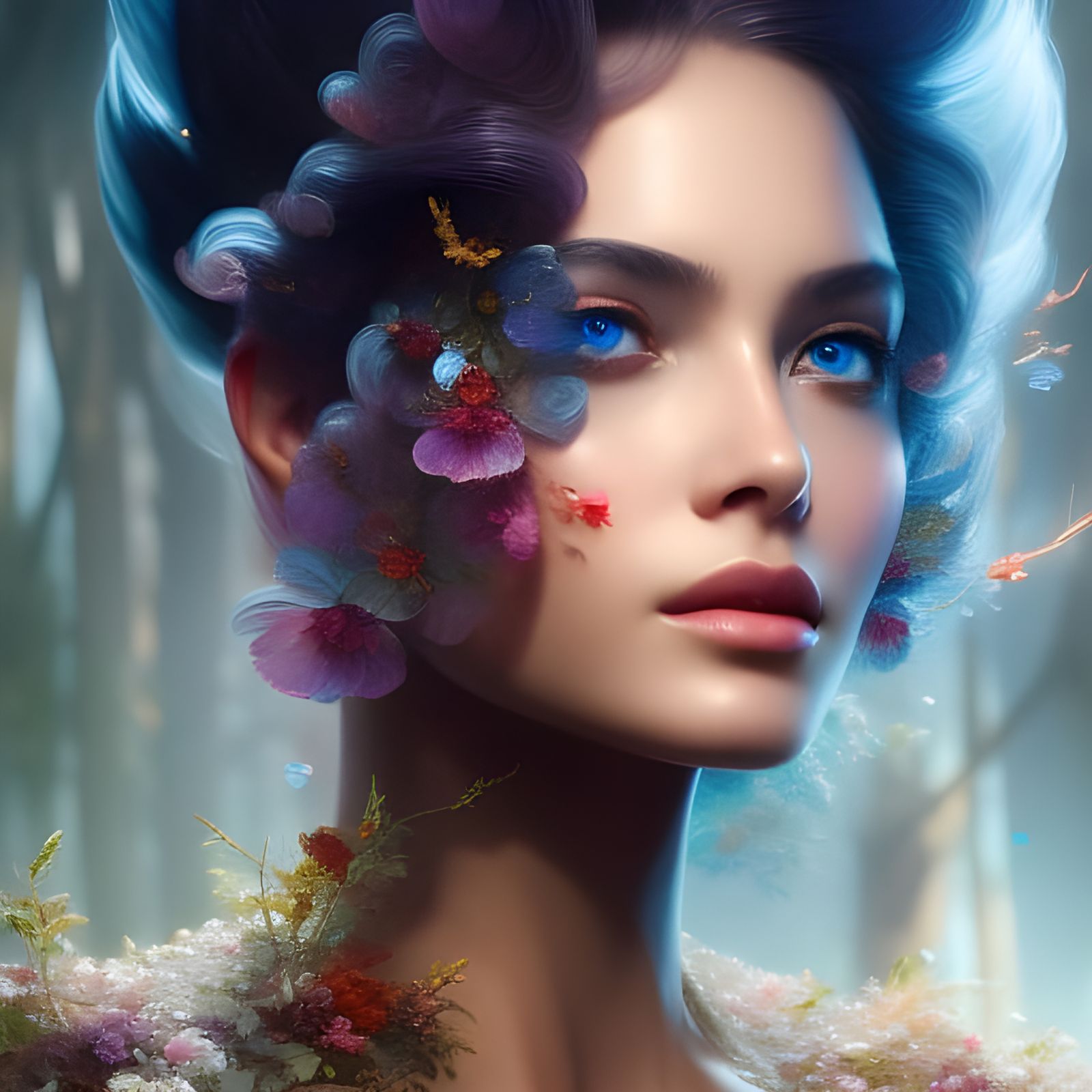 Hyperrealistic Bubbles on Soap in Street Art Style