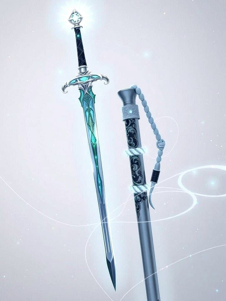 Bioluminescent Sword Drawing