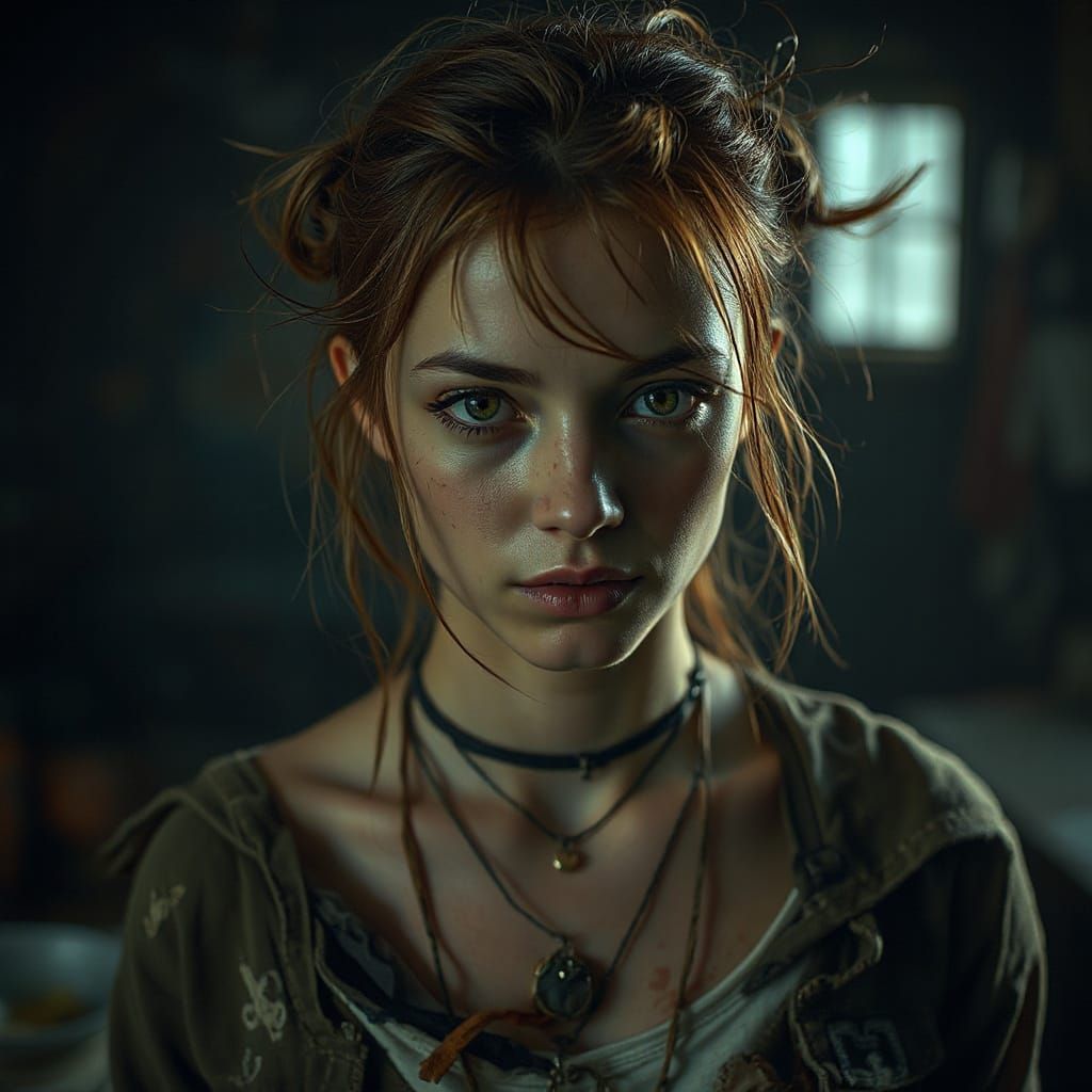 Dystopian Beauty in Shadows