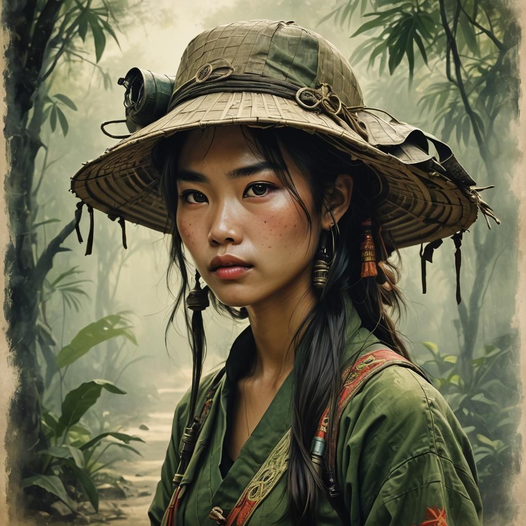 Fantasy Portrait of Vietnamese Beauty