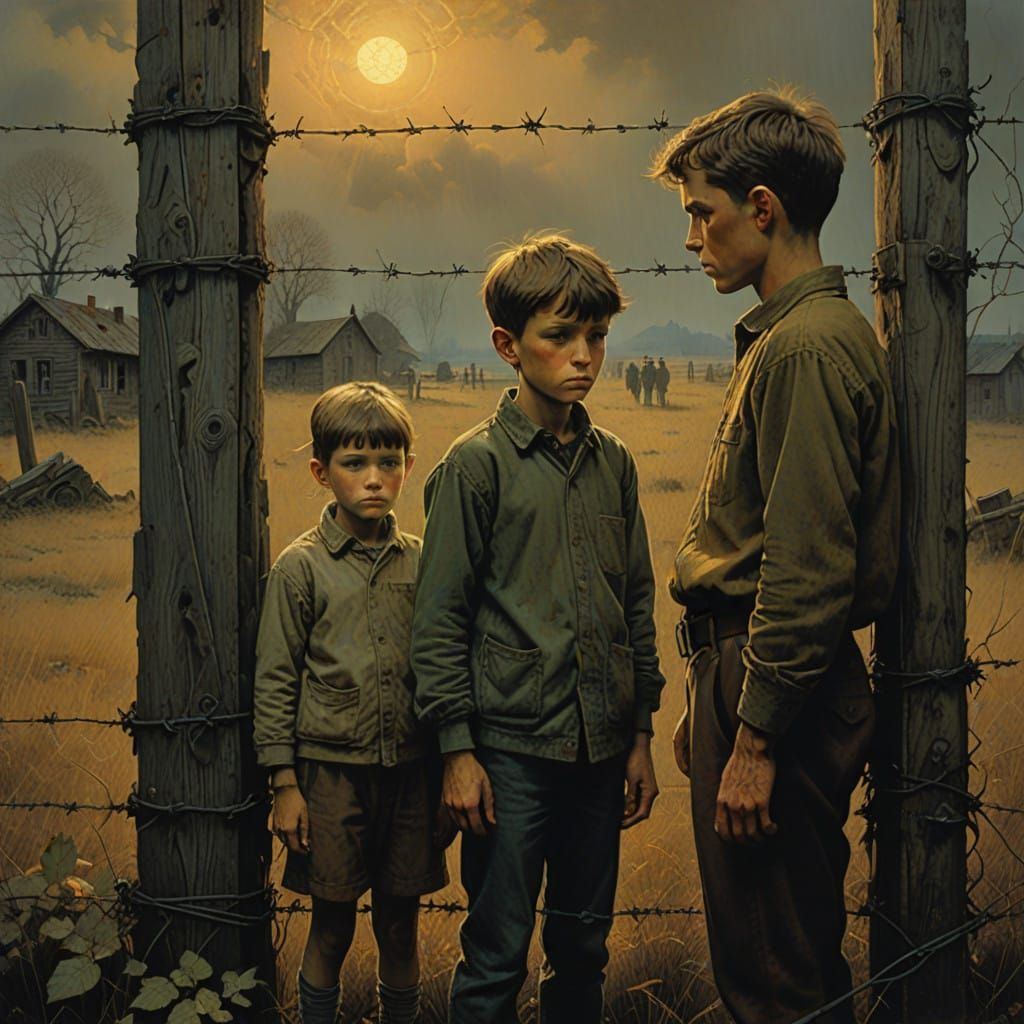 Confinement and Unease: Children Behind Barbed Wire