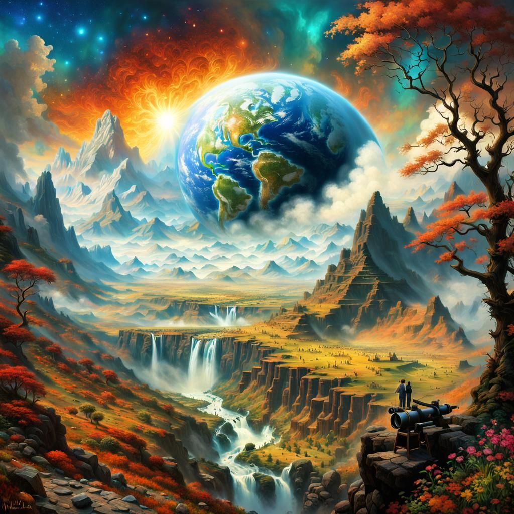 Anime Earth from Space: A Hyperdetailed Masterpiece