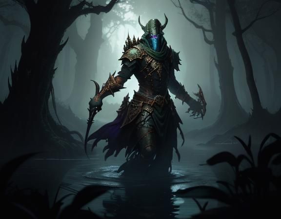 Bullywug Emerges from Mystical Twilight Swamp