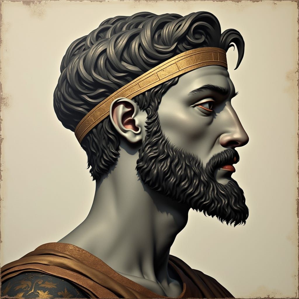 Cubist King: A Right-Facing Profile of Seleucus II Callinicu...
