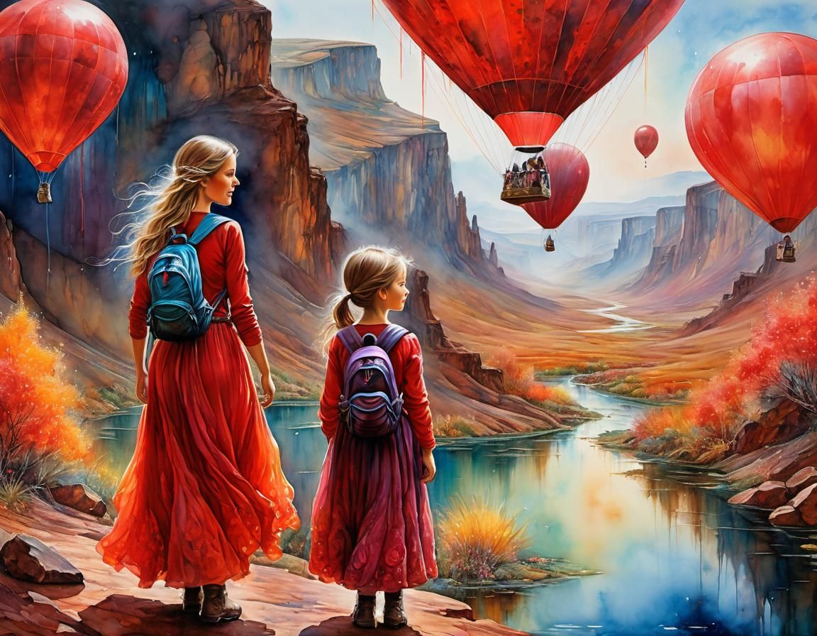 Colorful Canyon Hike: Mother and Daughter Adventure