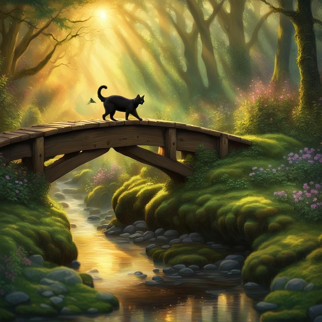 Whimsical Woodland Bridge Sanctuary