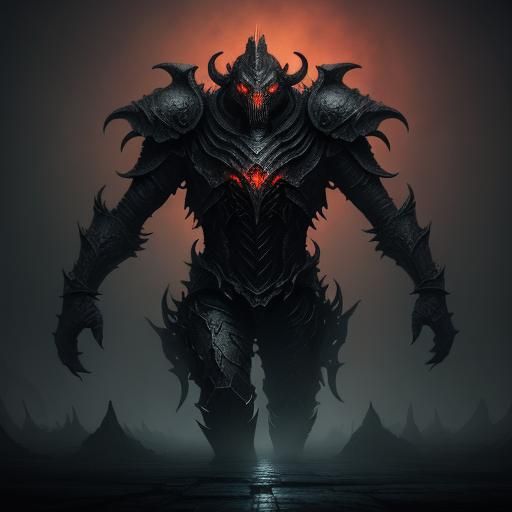 Hybrid Dragon Descent: Dark Fantasy Concept Art