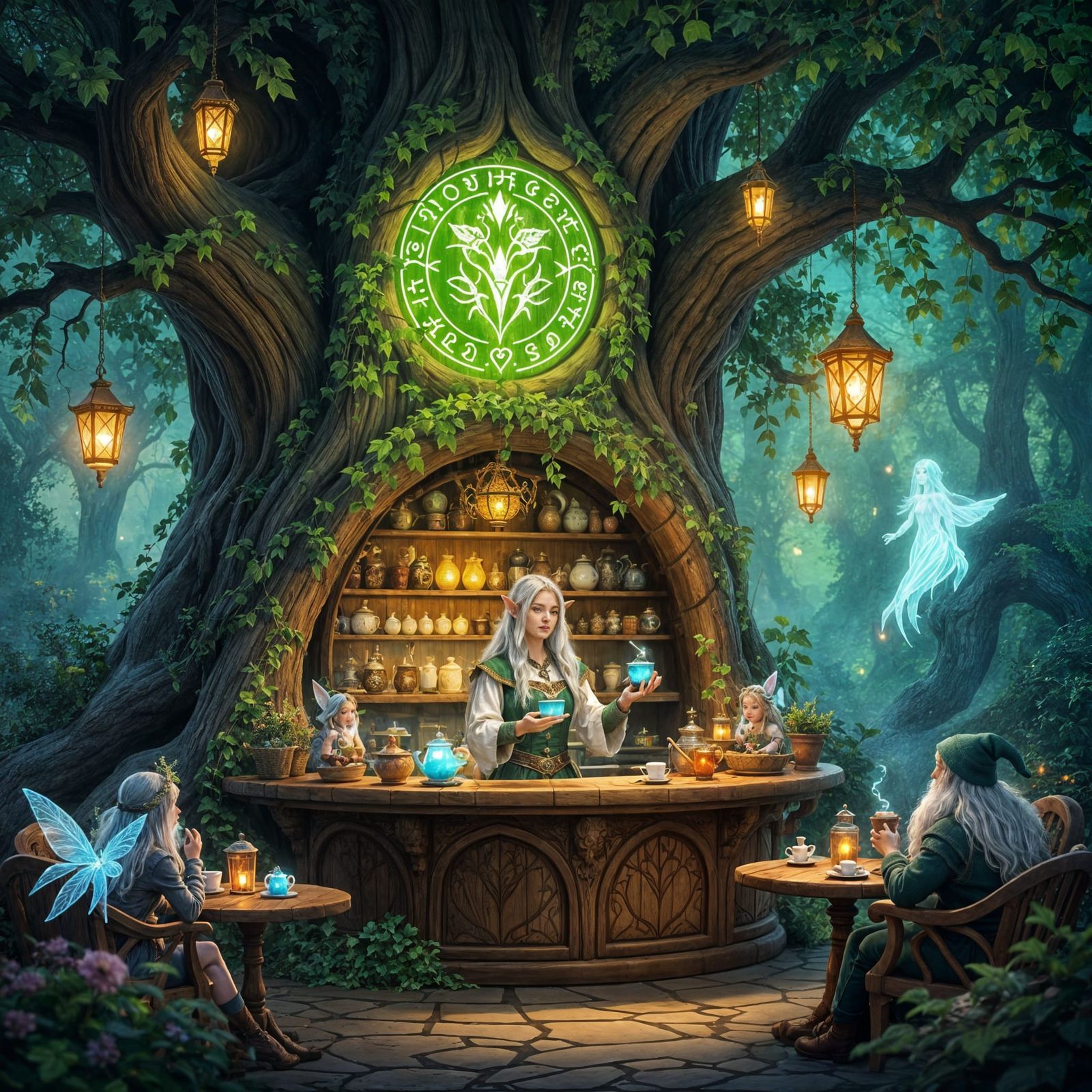 Magical Forest Café in Hollow Tree