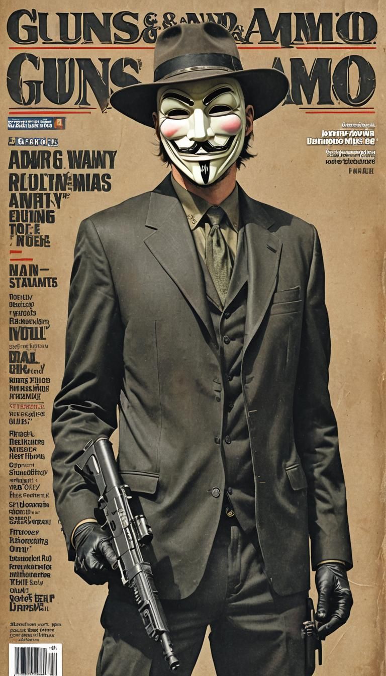 Anonymous Ray on the cover of Guns and Ammo Magazine