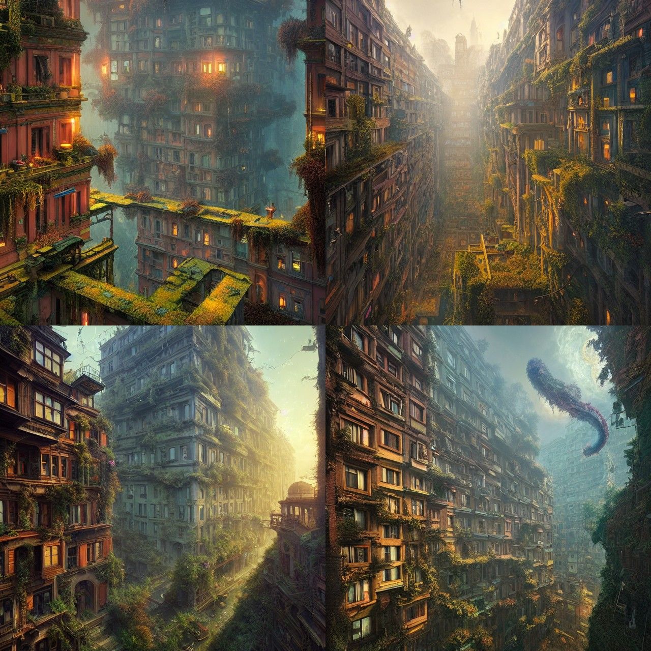 Decopunk City: Hyperdetailed Digital Painting in 4K