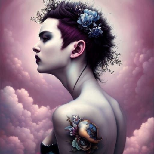 I'm a punk-rock prom queen. Brown paper magazine.