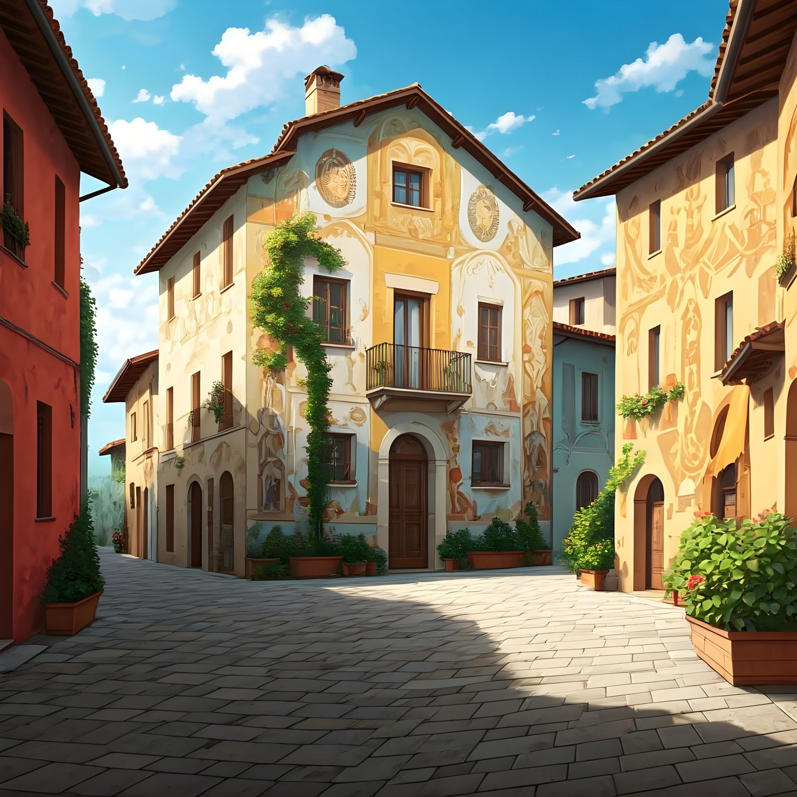 Dozza, Italy: Medieval Hill Town Open-Air Anime Art