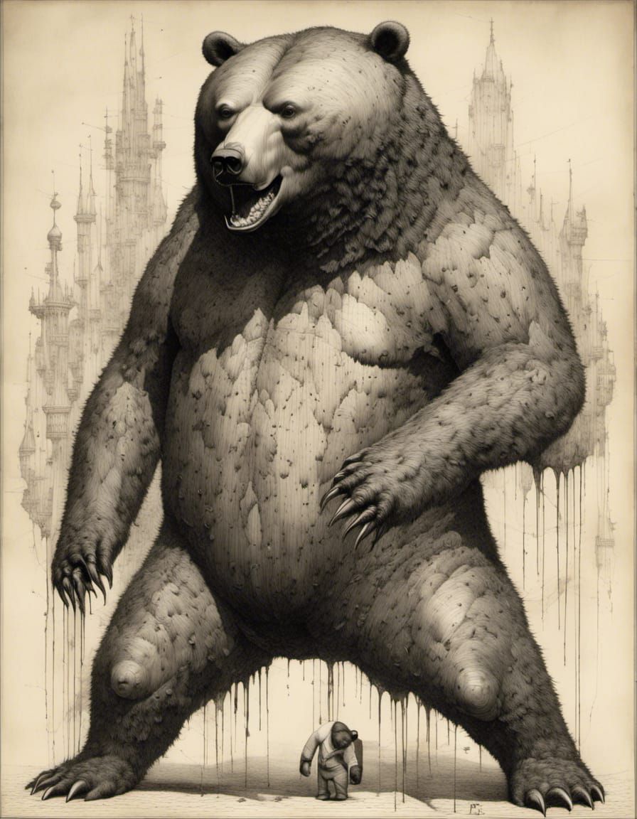 Photorealistic Bear Generated by AI