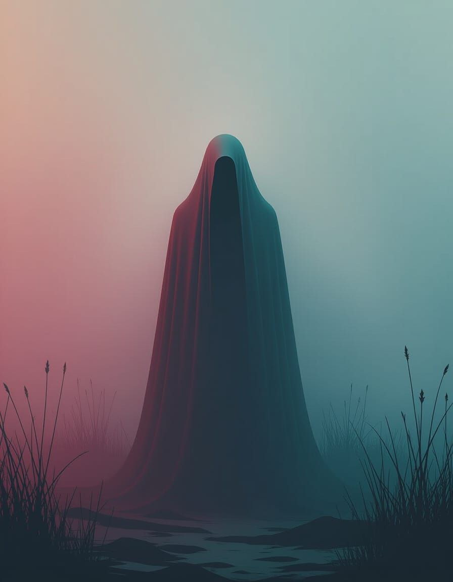 Mystifying Figure Portrait in Dreamlike Surrealism