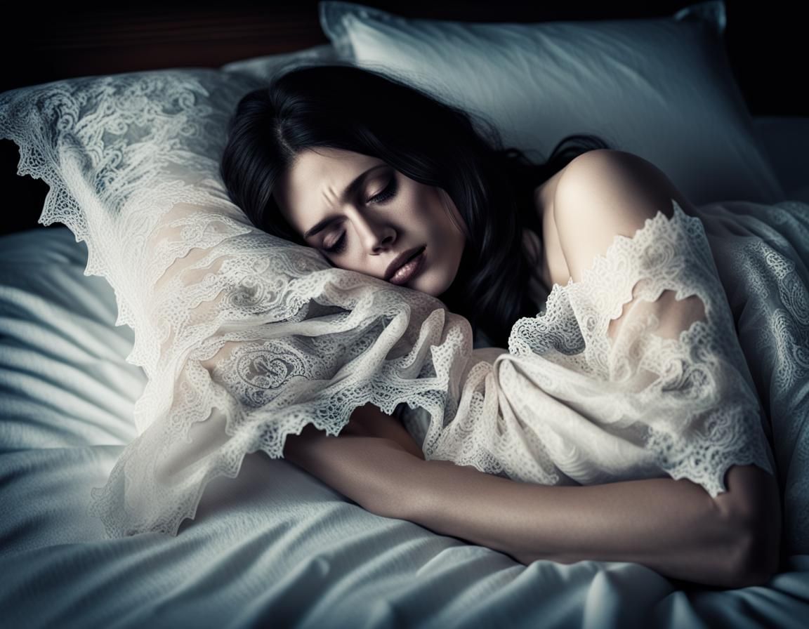 Eerie Lace: A Horror Movie Still