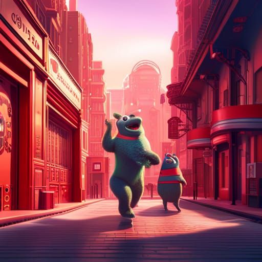 Coca Cola Logo in Pixar-Style 3D Rendering