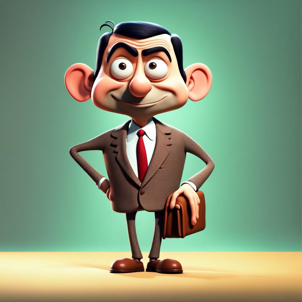 Mr. Bean Reimagined as 3D Digital Art