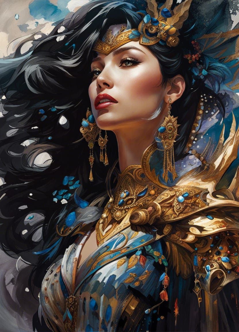 Fearsome Death Knight in Regal Armor