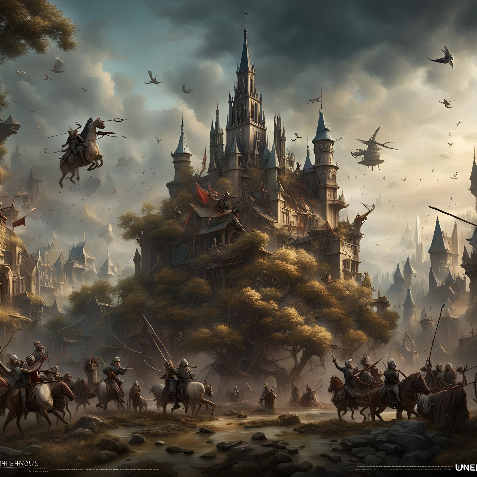 Modern War in the Style of Hieronymus Bosch