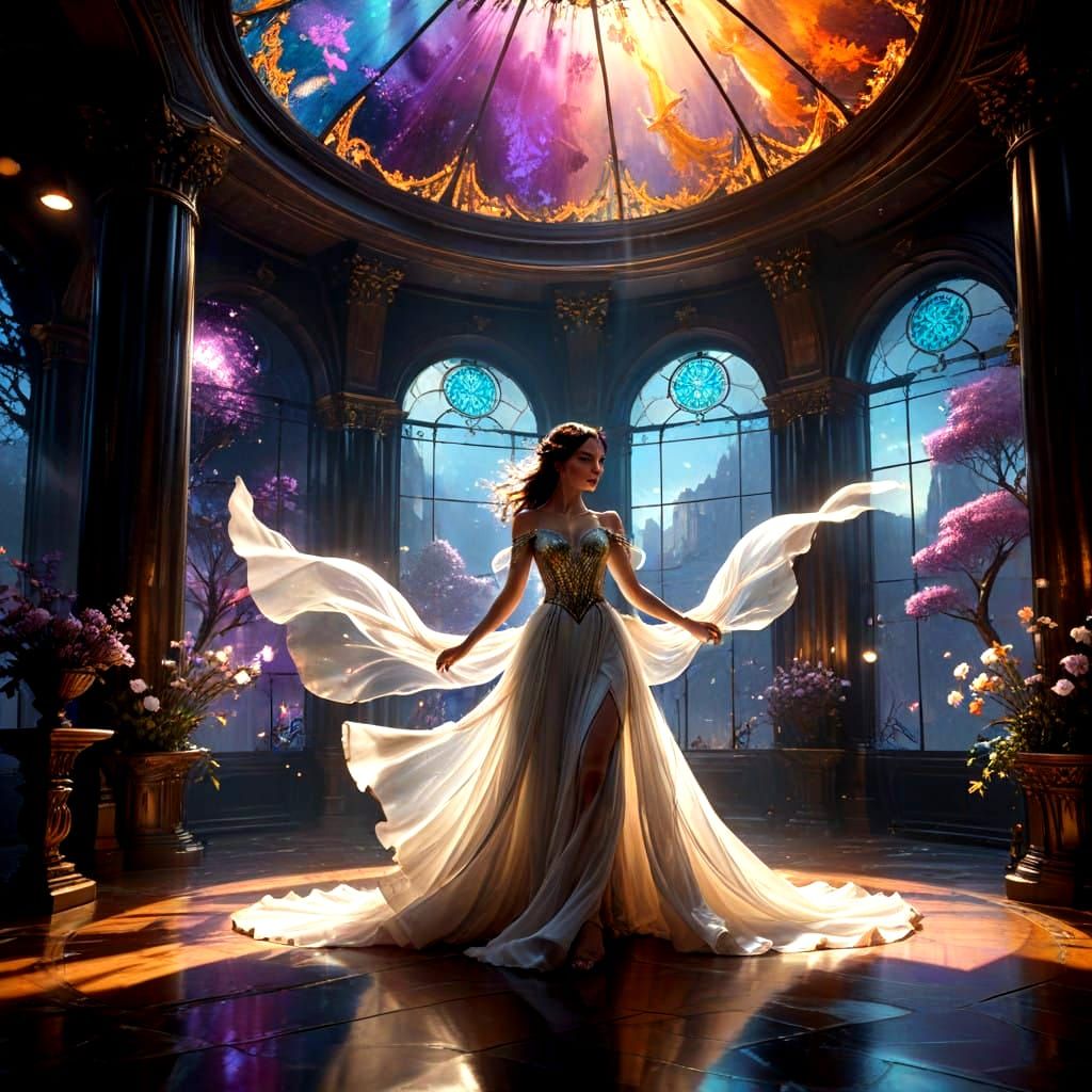 Ethereal Waltzing Couples in Grand Rotunda