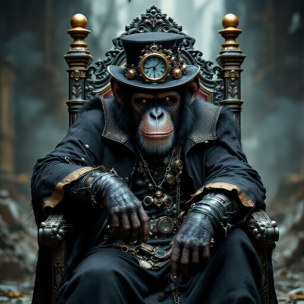Steampunk Guerilla Chimp