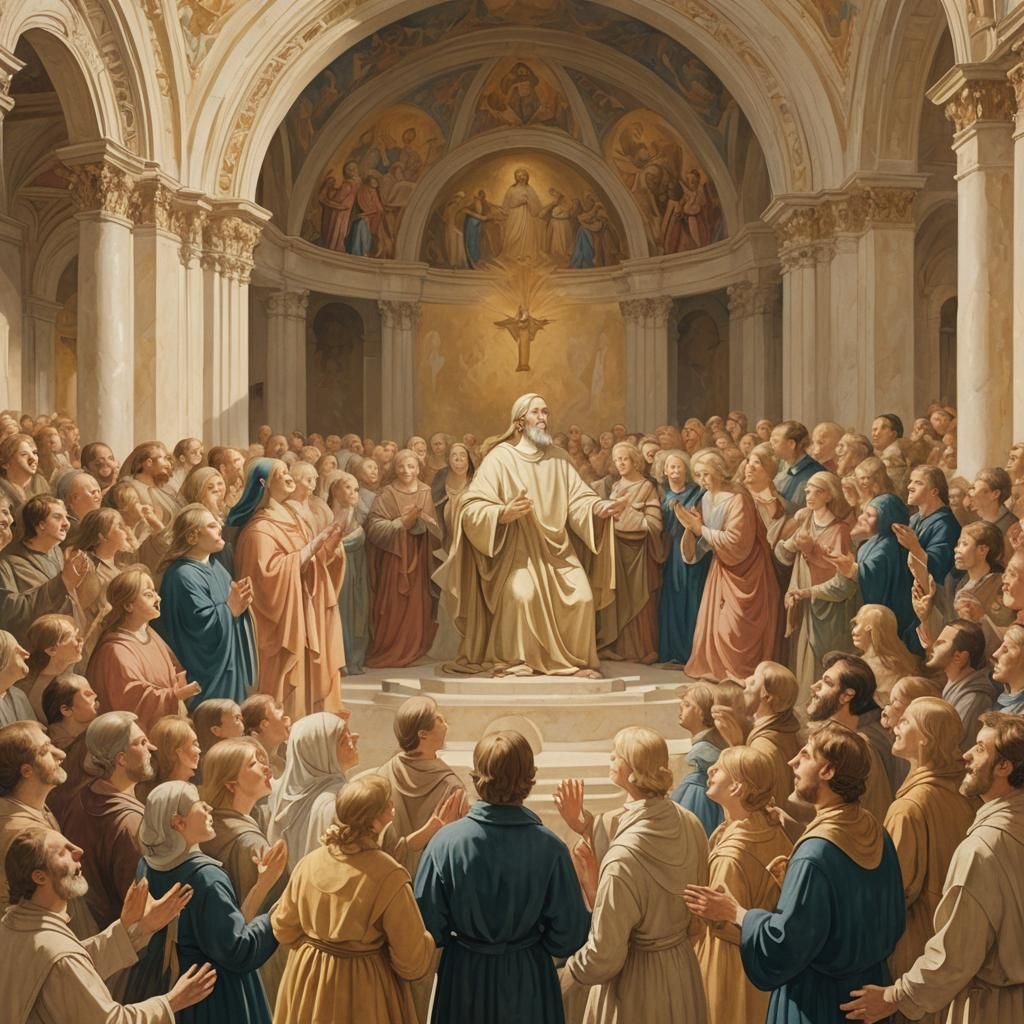 Harmonious Gathering Inspired by Classical Mythology