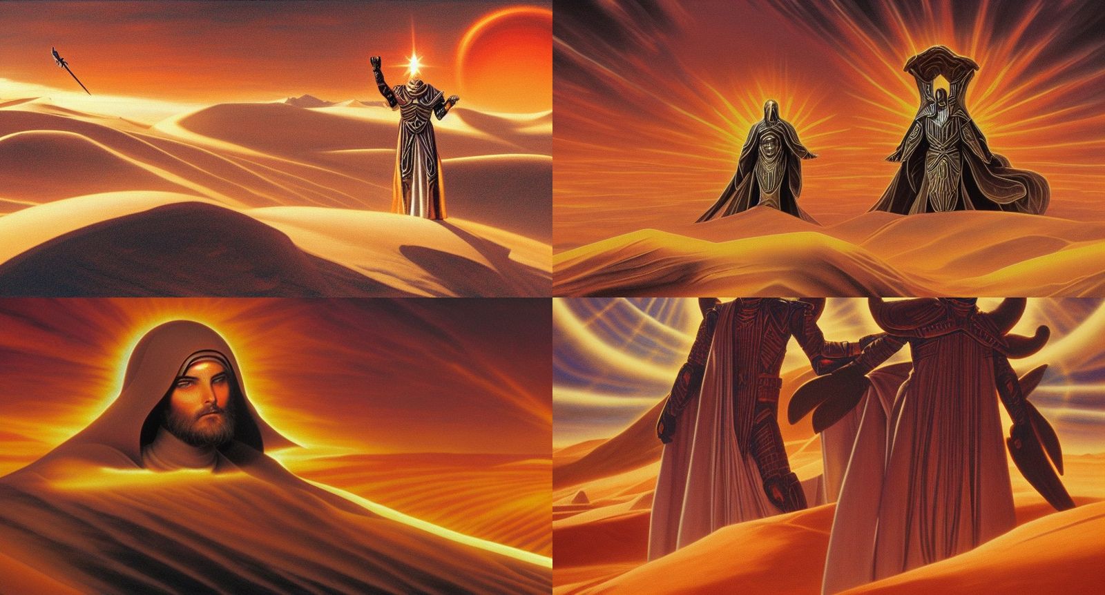 God Emperor Leto II and Siona Atreides on Dune