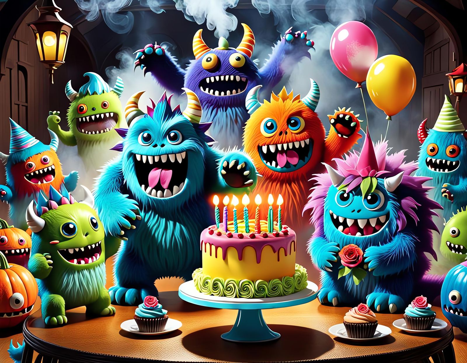 The shaggy '60s and the "disco vibe", cartoon monsters!