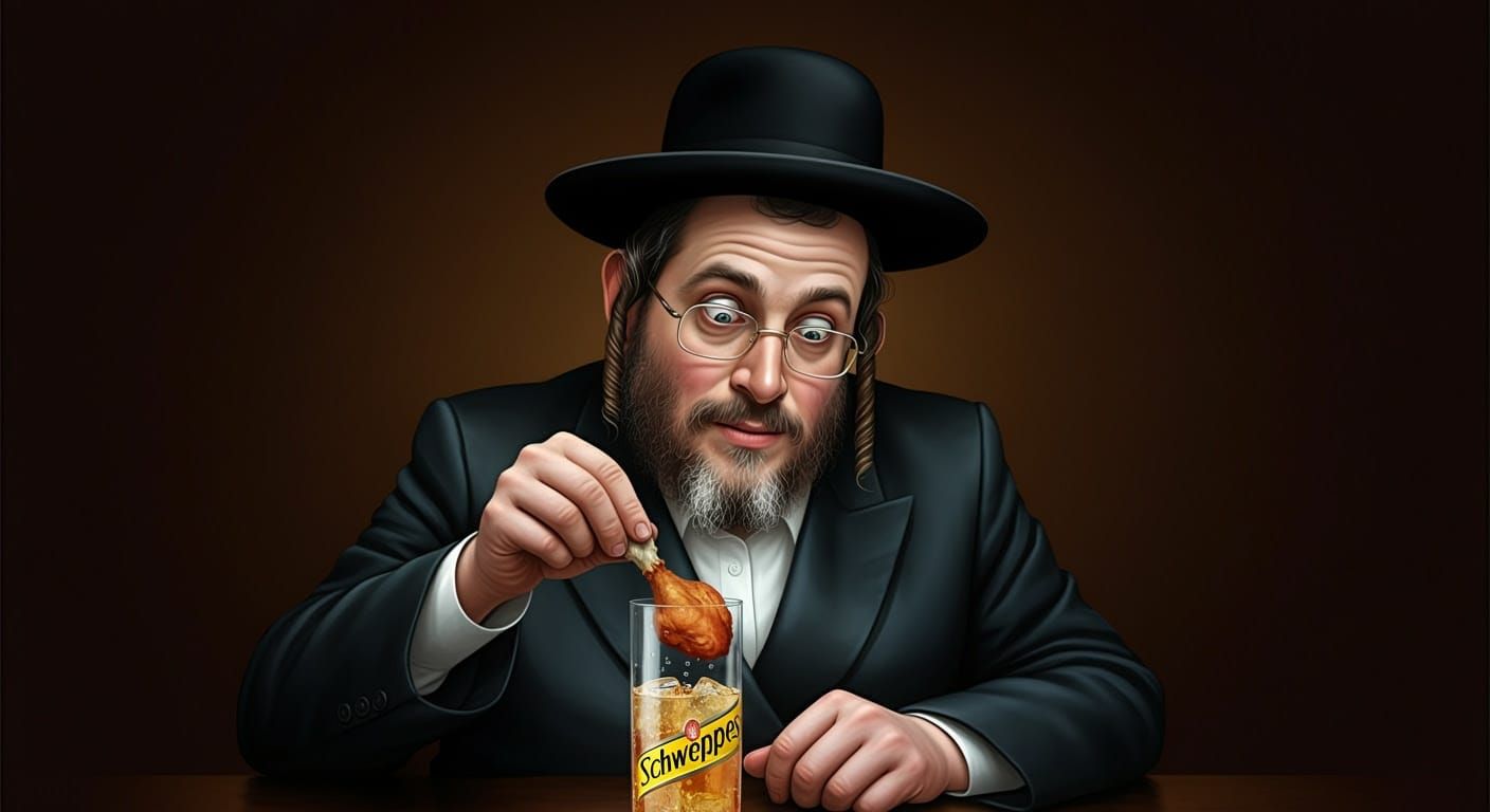 A Sneaky Connoisseur in a Wine Tasting Event in Comic Style