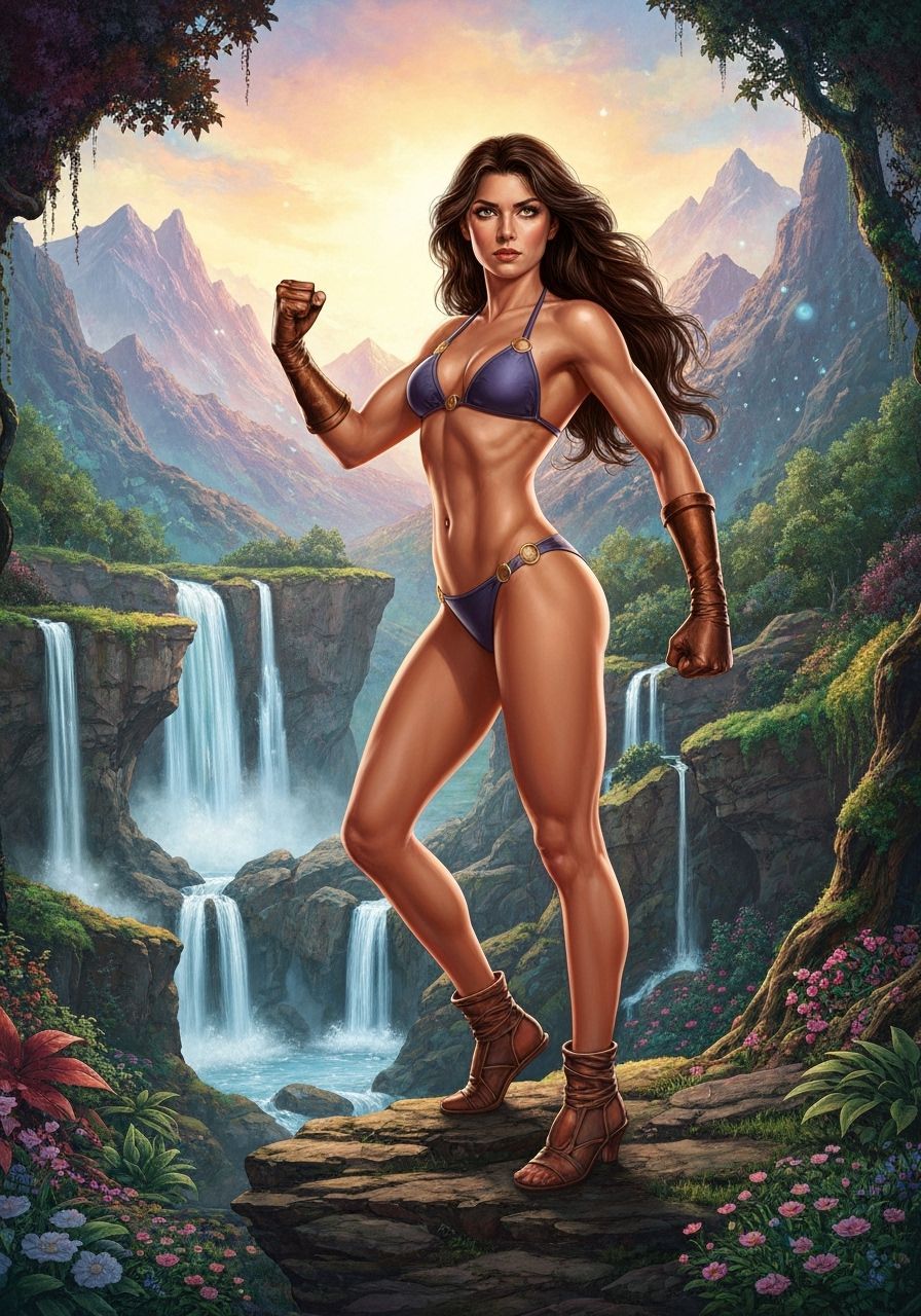 Fantasy Warrior in Dungeons and Dragons Style