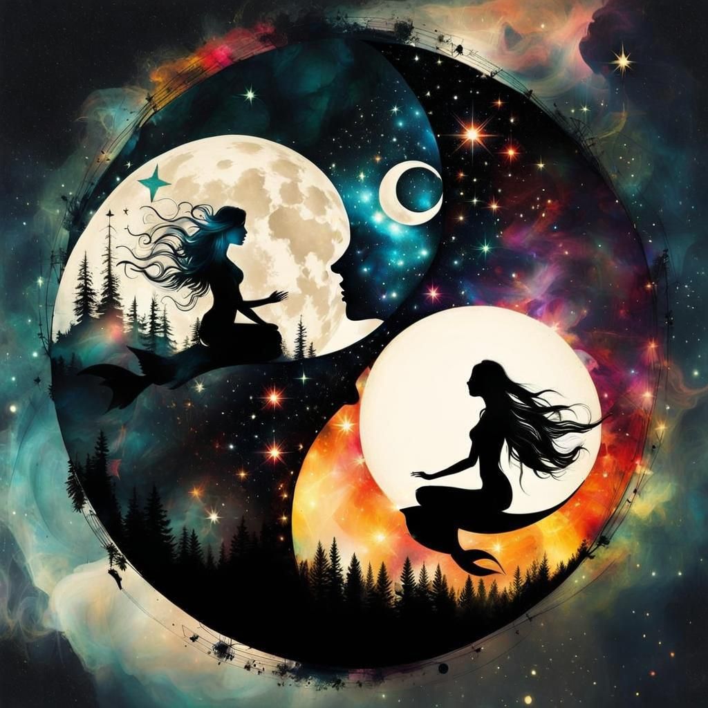 Yin-Yang Mermaids in Starry Worlds, by Jansson and Mills