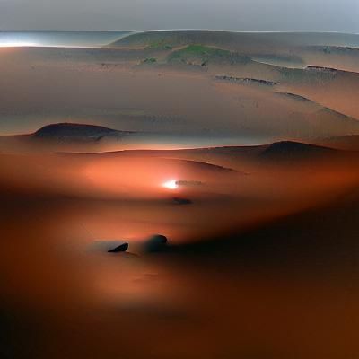 Spectacular Sunrise on the Red Planet Mars