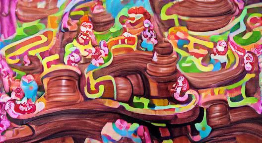 Donkey Kong's Gouache Trial in Candyland