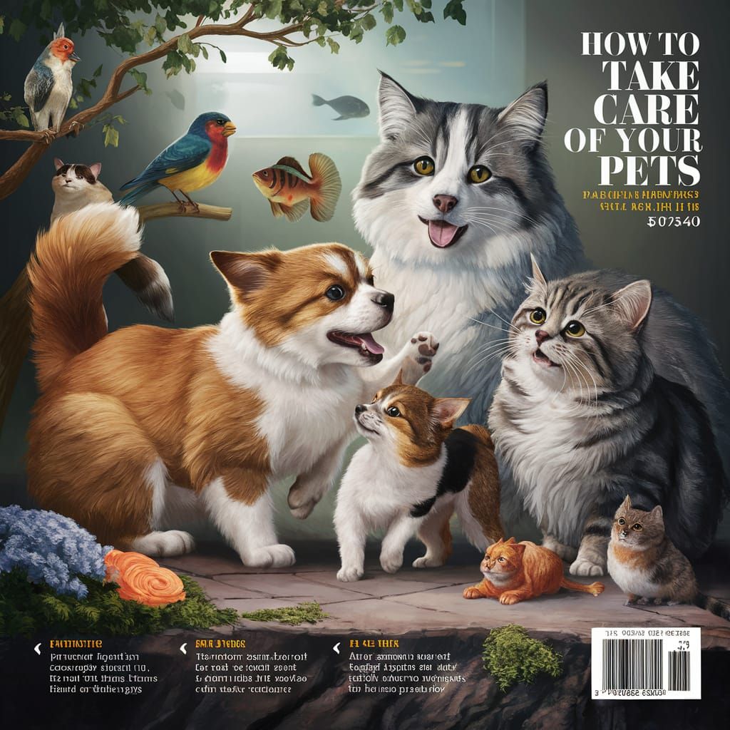 Magazine Cover: How to Take Care of Pets