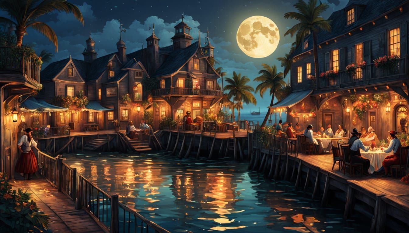 Lively Pirate Tavern Dance: A Baroque Painting