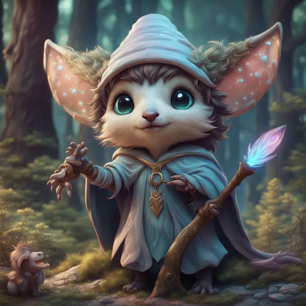 Pastel Forest Sorceress Concept Art