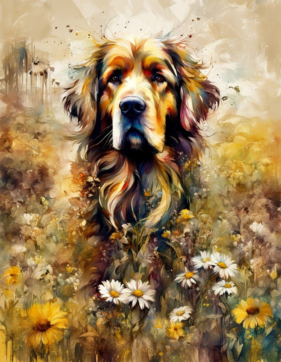 Golden Afternoon in a Vibrant Meadow