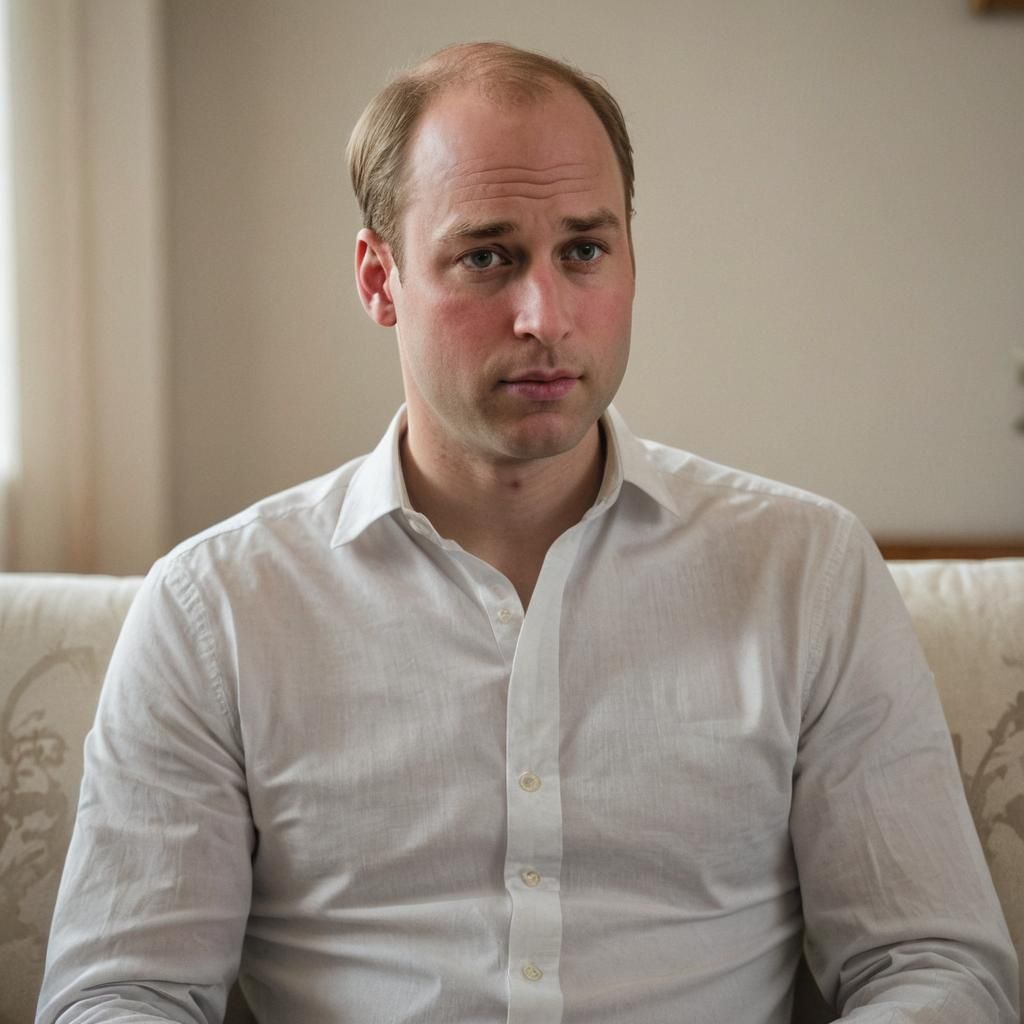 Portrait of a weak man