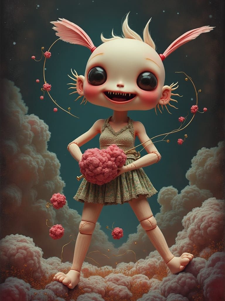 Pulsating X-Ray Dance of Chibi Figures