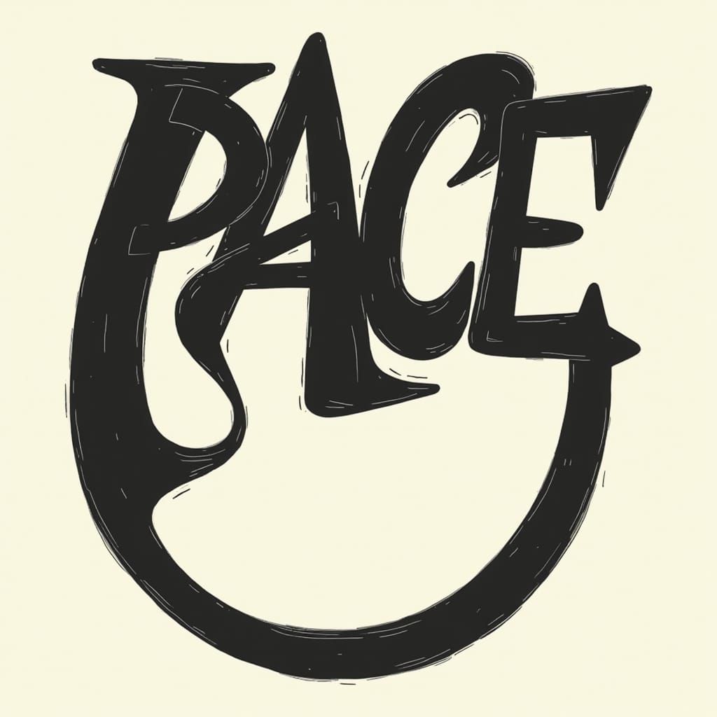 Bold Smile Face Typography Illustration in Modern Style