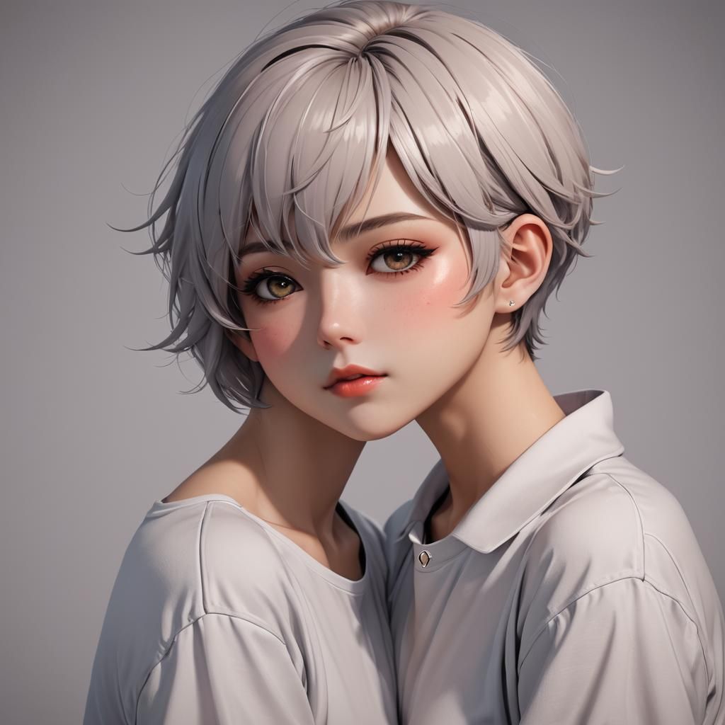 Anime Style Kiss with Detailed Rendering