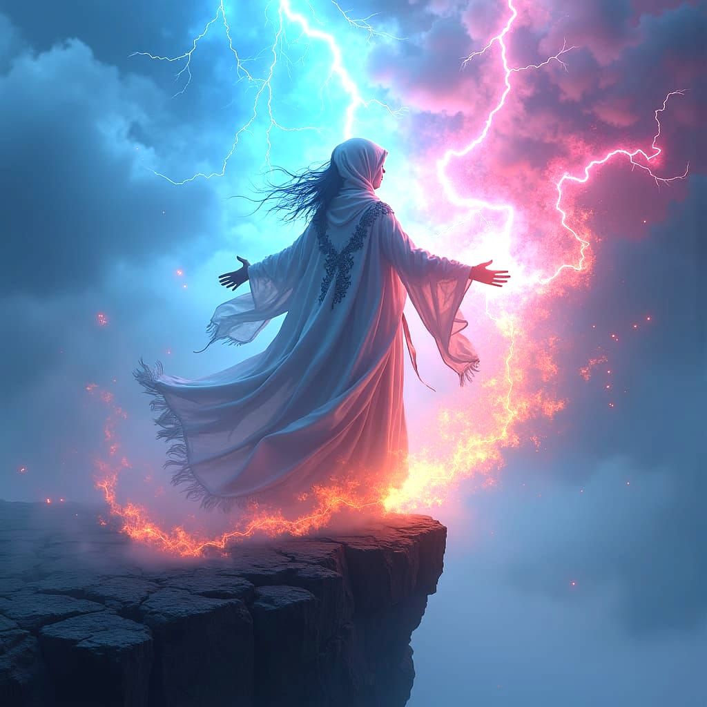 Enchantress Creates Colorful Lightning Magic
