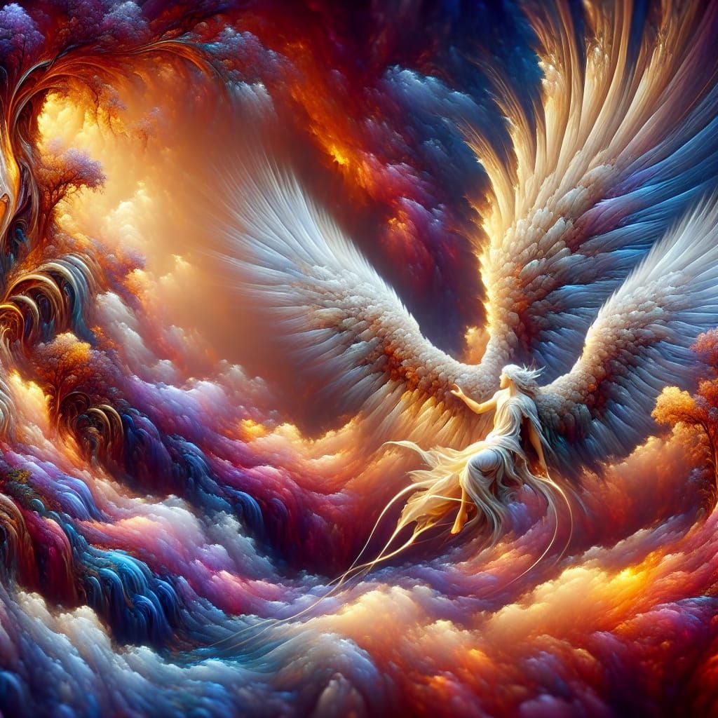 Angelic Fantasy Matte Painting in 8k Resolution