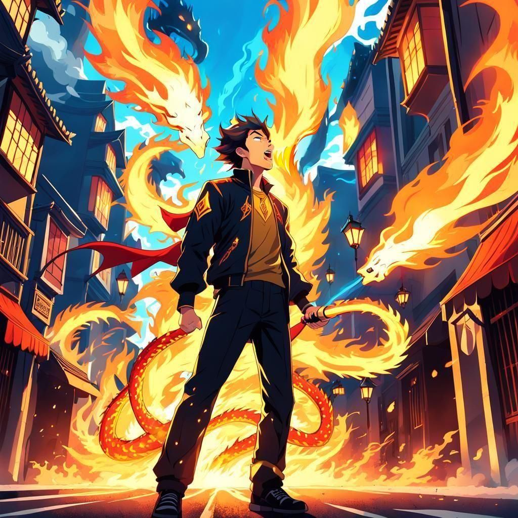 Anime Fire Breather Entertains Dragon Audience